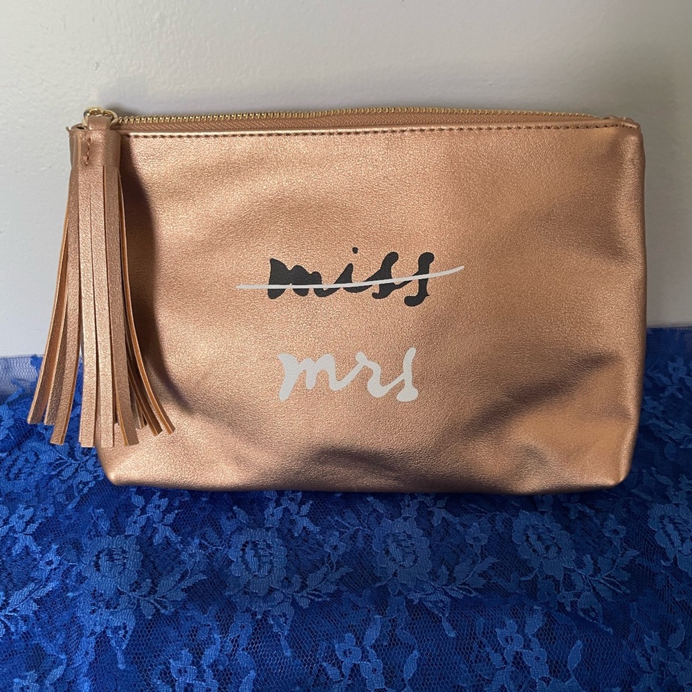 NWOT Miss / Mrs Copper-Colored Clutch Bag